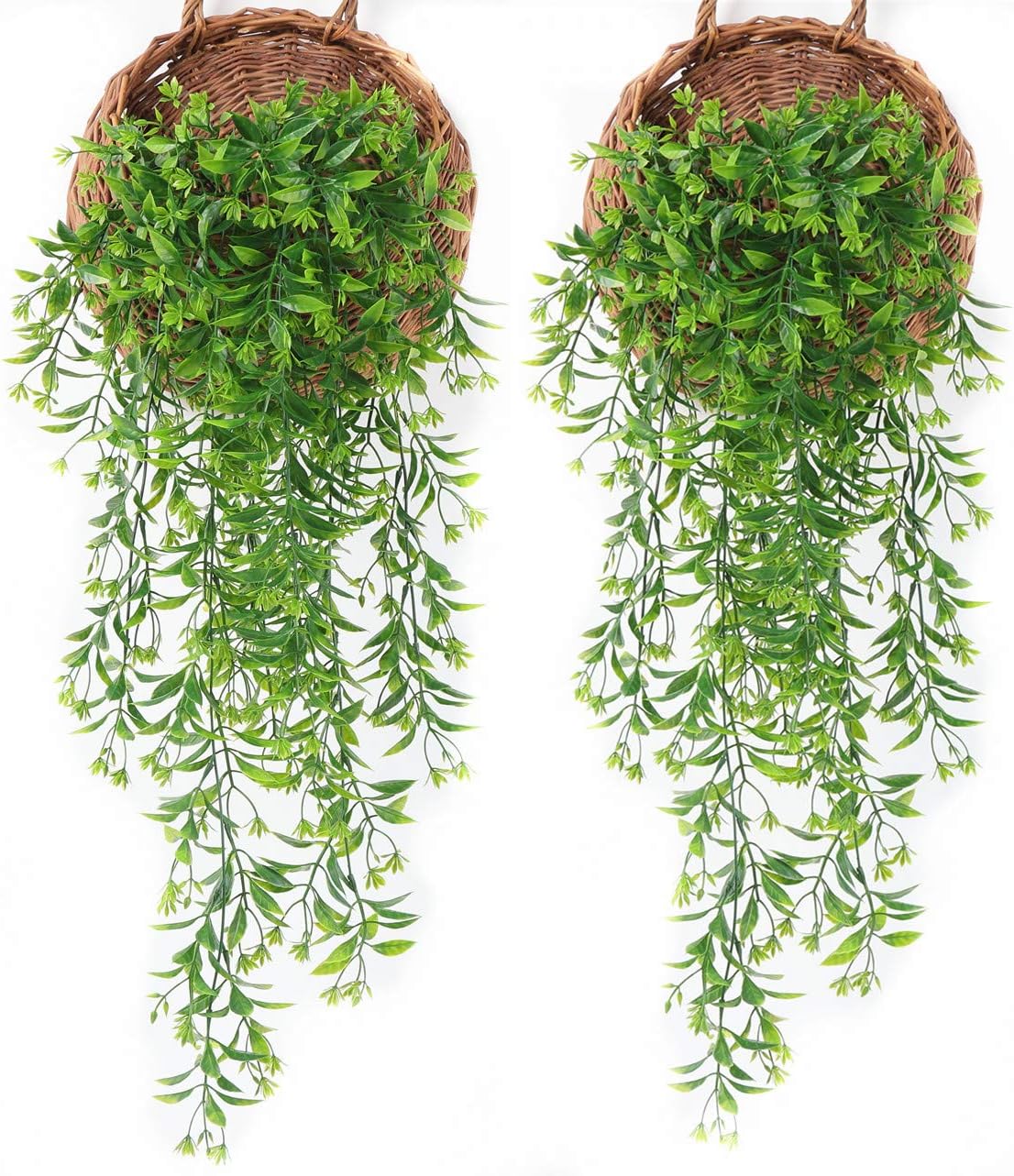 CATTREE Artificial Hanging Vine, Weeping Willow Plastic