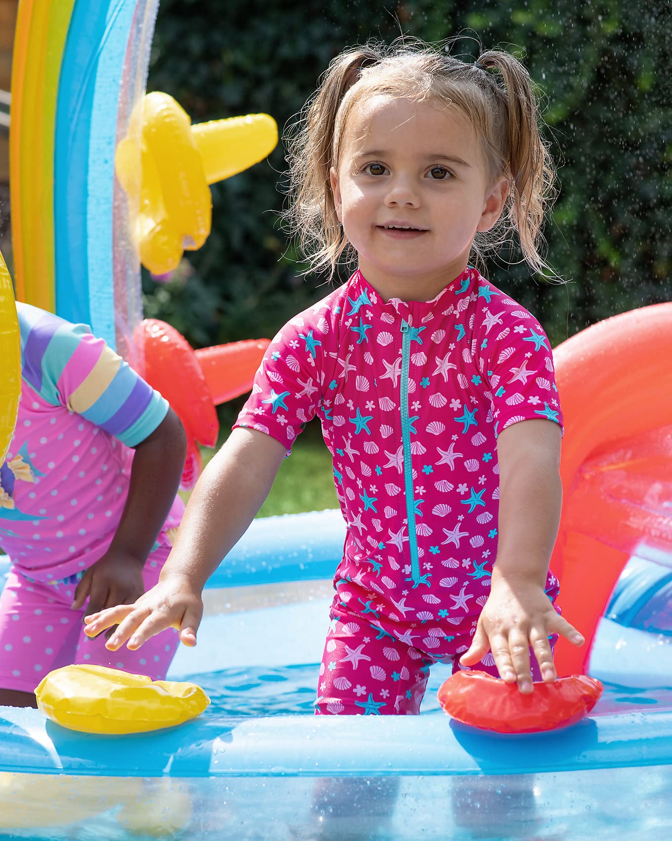 Aufblasbarer Pool für Kinder, Intex Spielplatz, Regenbogen, 297 x 135 x 193 cm, 381 l, Sortiert
