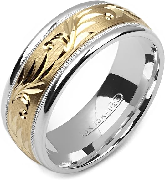 Amazon.com: Alain Raphael Two Tone .925 Sterling Silver and 10k Yellow ...