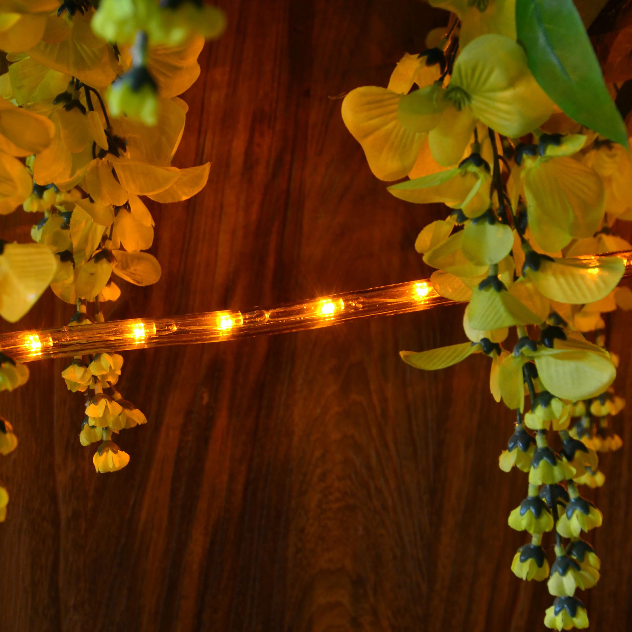 Nipach - Guirnalda de luz (20 m, bajo consumo), color amarillo