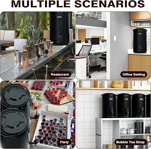 Miniatura 5 de Insulated Beverage Dispenser-NON HEATING-75 Cup Cold Drink Beverage for Catering-Stainless Steel Iced Beverage Dispenser 12 L/3.2 Gallon Coffee