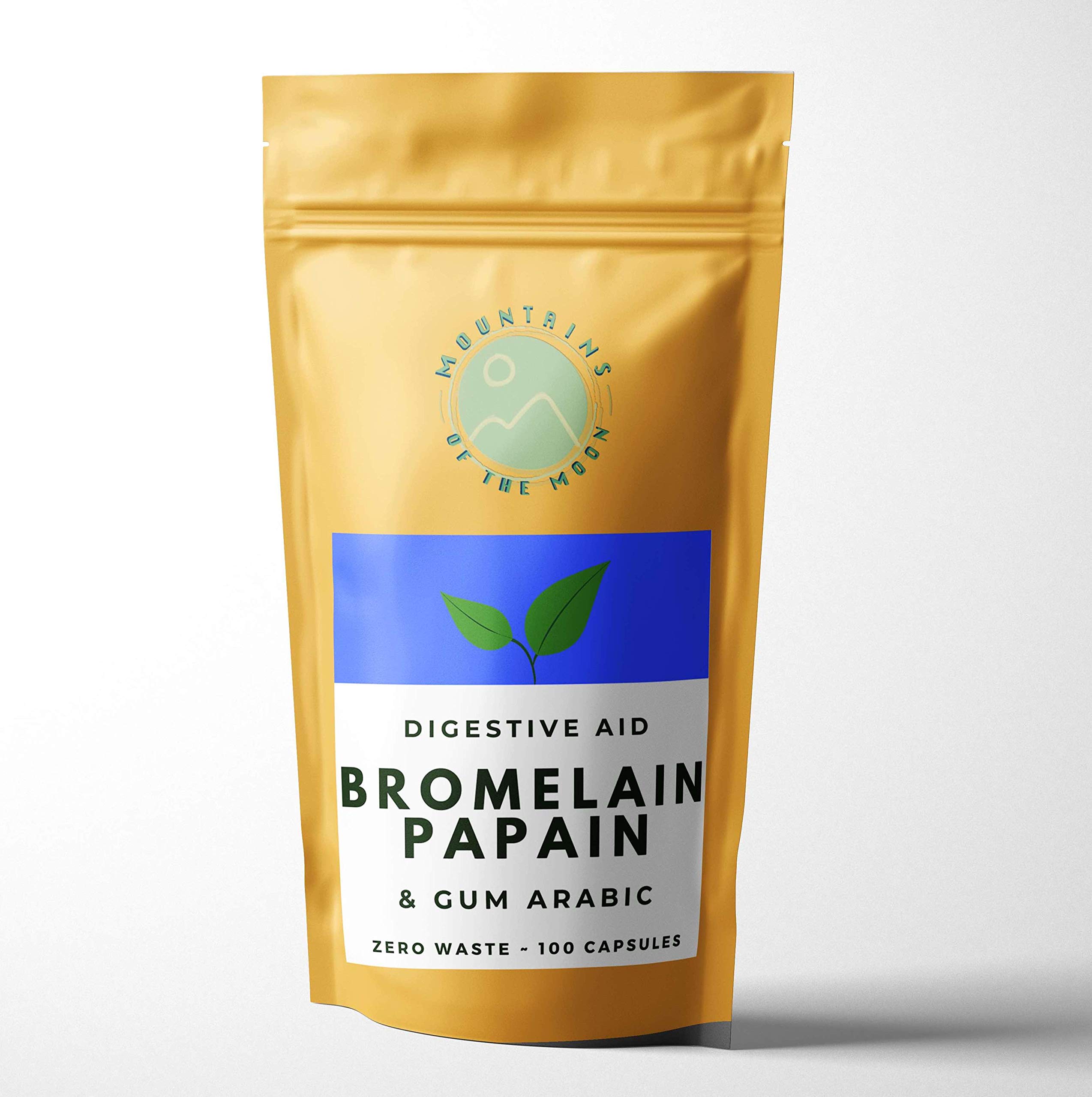 Post Work-Out Supplement, Digestive Relief- Bromelain Enzyme & Papain (100 Capsules)