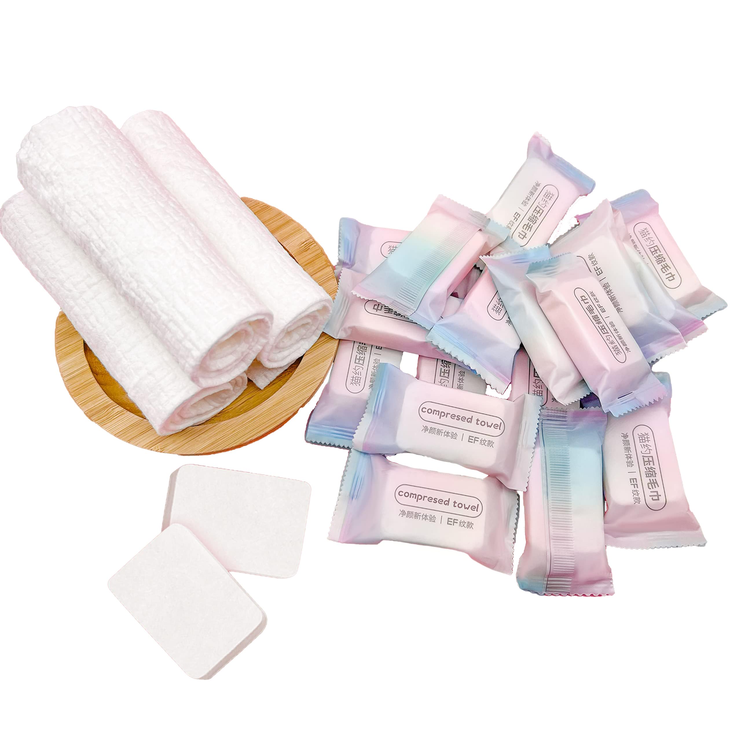 NALACAL Compressed Towel Tablets, 22 PCS Large Disposable Face Towel Washcloths, Camping Towel Portable, Soft Reusable Paper Towel for Travel Kitchen Hiking Outdoor Sport Beauty Salon (16 X 10 In)