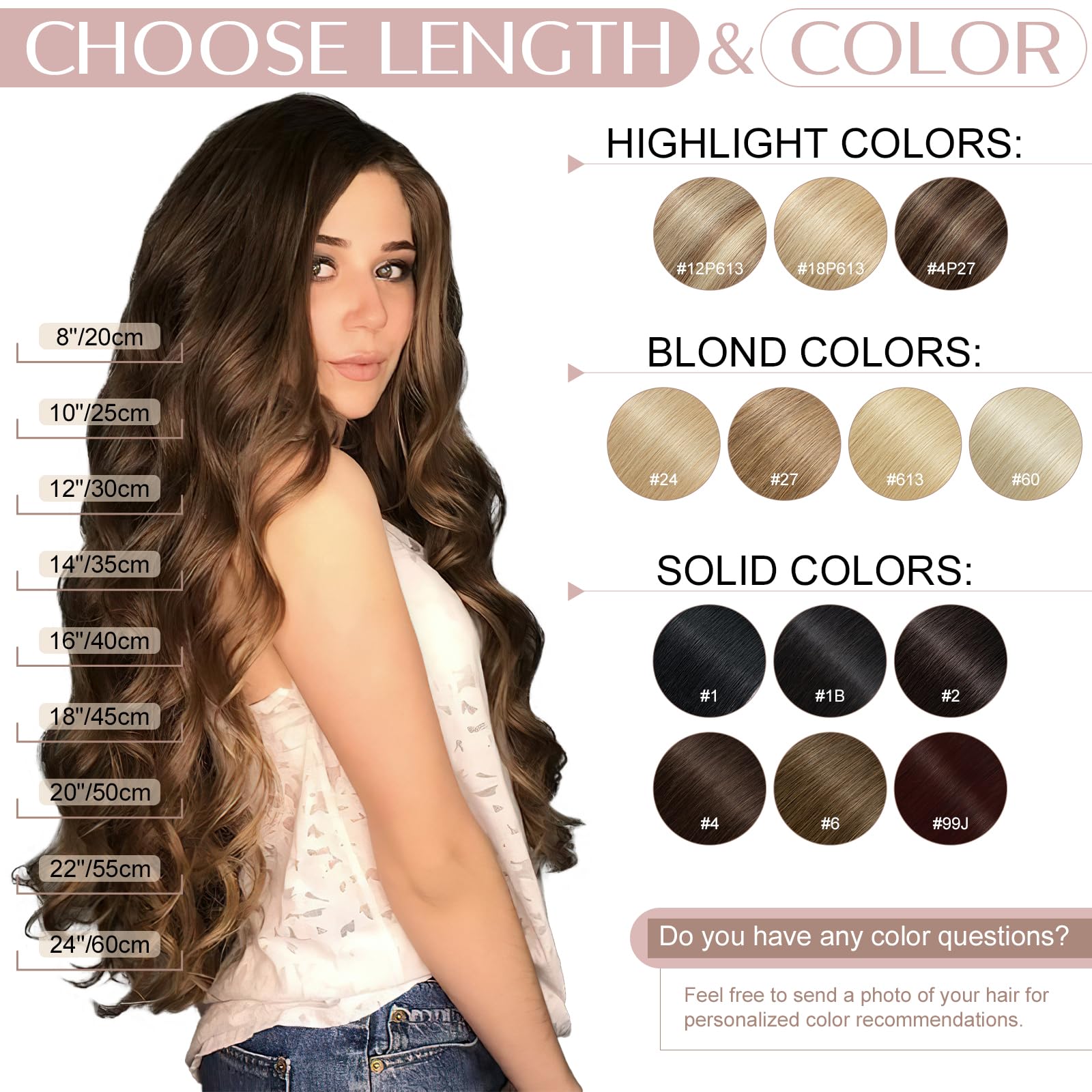 14"(35cm) SEGO Extensiones de Cabello Natural Clip Una Pieza GRUESA [#4/27 Castaño Chocolate/Rubio Oscuro] 100% Remy Pelo Humano Liso Postizos (75g) — view 6