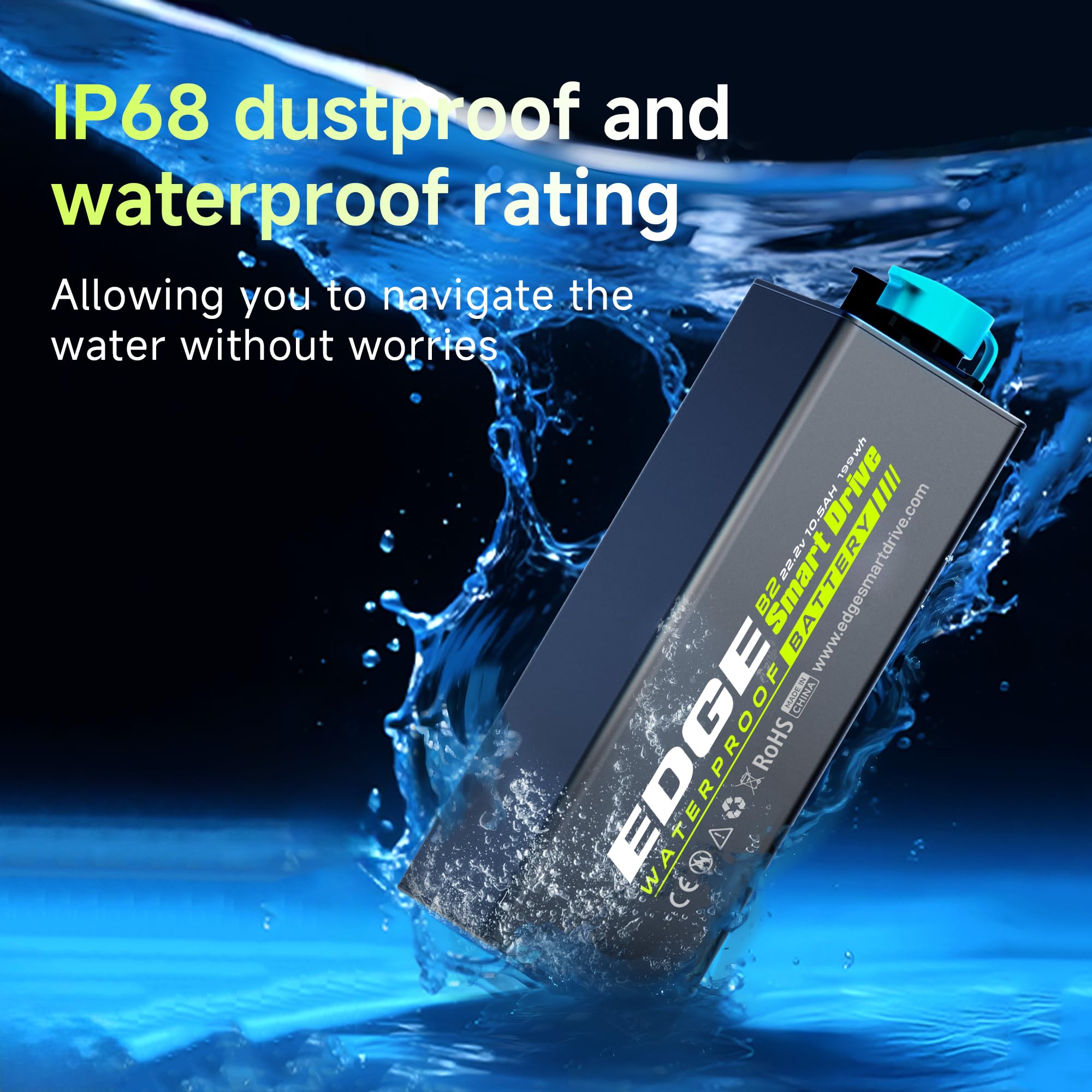 Moteur Tedgix K4C pour SUP et Kayak, 400W sans balais propulseur sous-marin télécommande sans fil avec batterie étanche B8, ailerons électriques pour planche à pagaie, aileron de boost pour canoë et