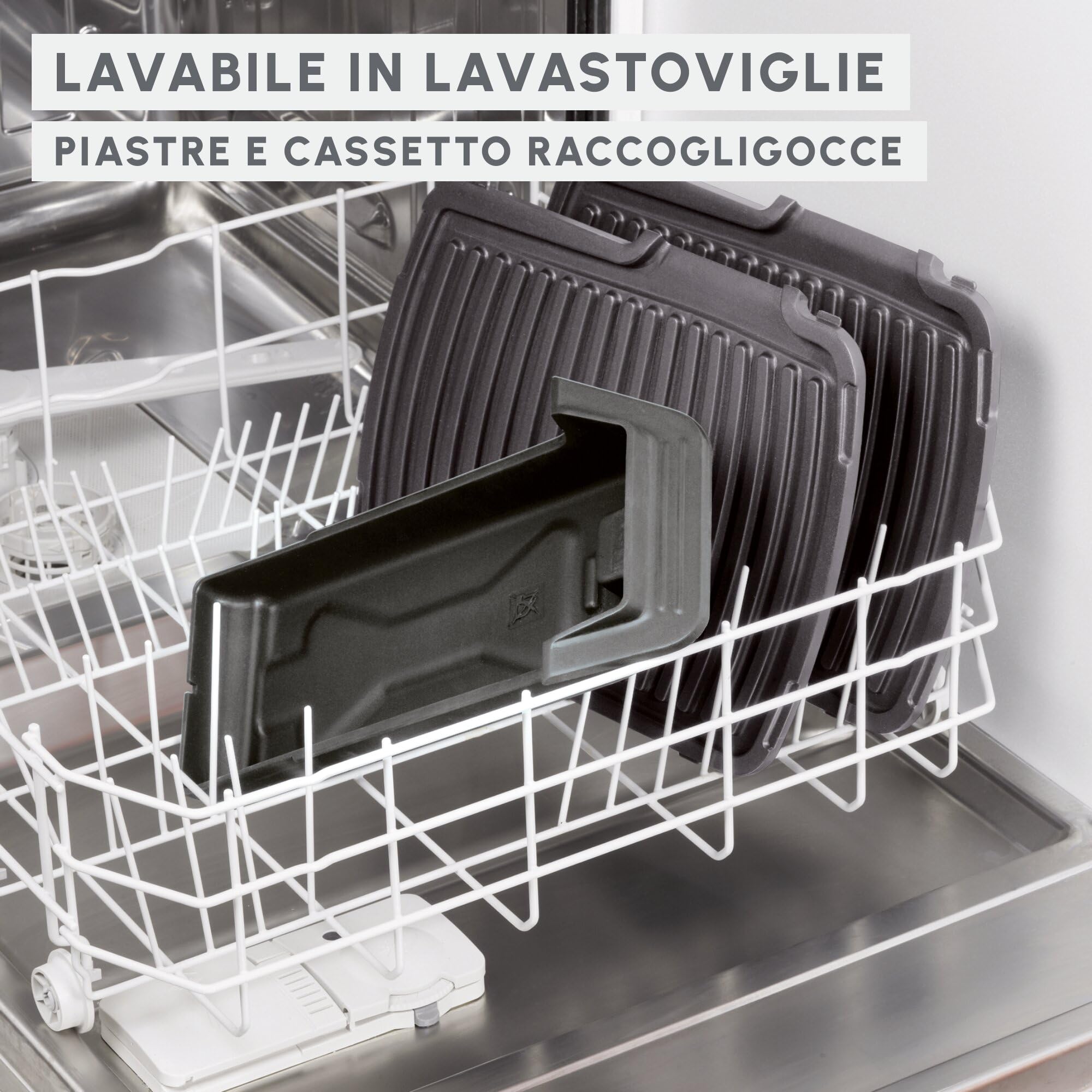 Moulinex UltraCompact Comfort Grill, Griglia da Interno, Griglia, Barbecue, Rosolatura, GI306010