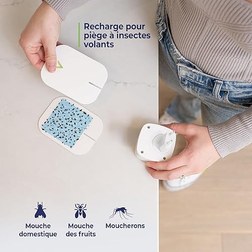 Miniatura 5 de VEYOFLY Recambio de trampa para moscas de interior, trampas para moscas de fruta para interiores, trampas para mosquitos para casa, atrapamoscos,