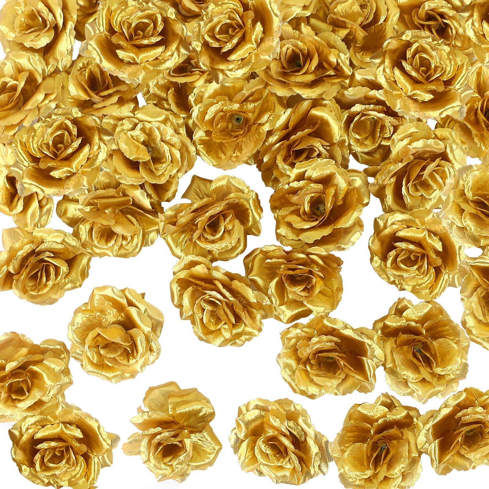 IPOPU 24 Fiori Artificiali Oro Di Calla - Bouquet Finti In Lattice Per Matrimonio, Centrotavola E Decorazioni Fai Da Te - 2