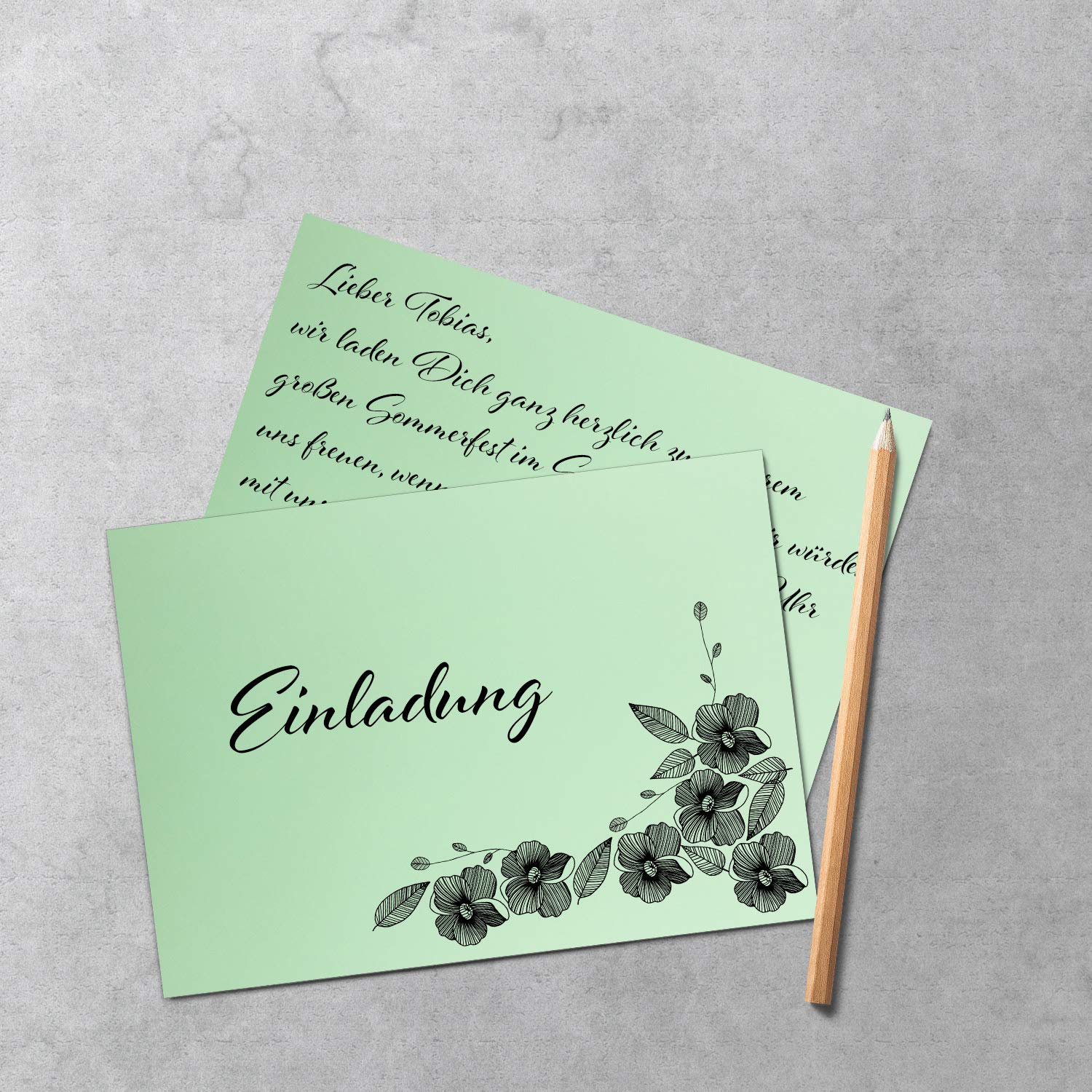 50 sheets DIN A5 paper - mint green - 120gr - 14.8 x 21cm - craft paper, construction paper, writing paper - by GUSTAV NEUSER - Image 3