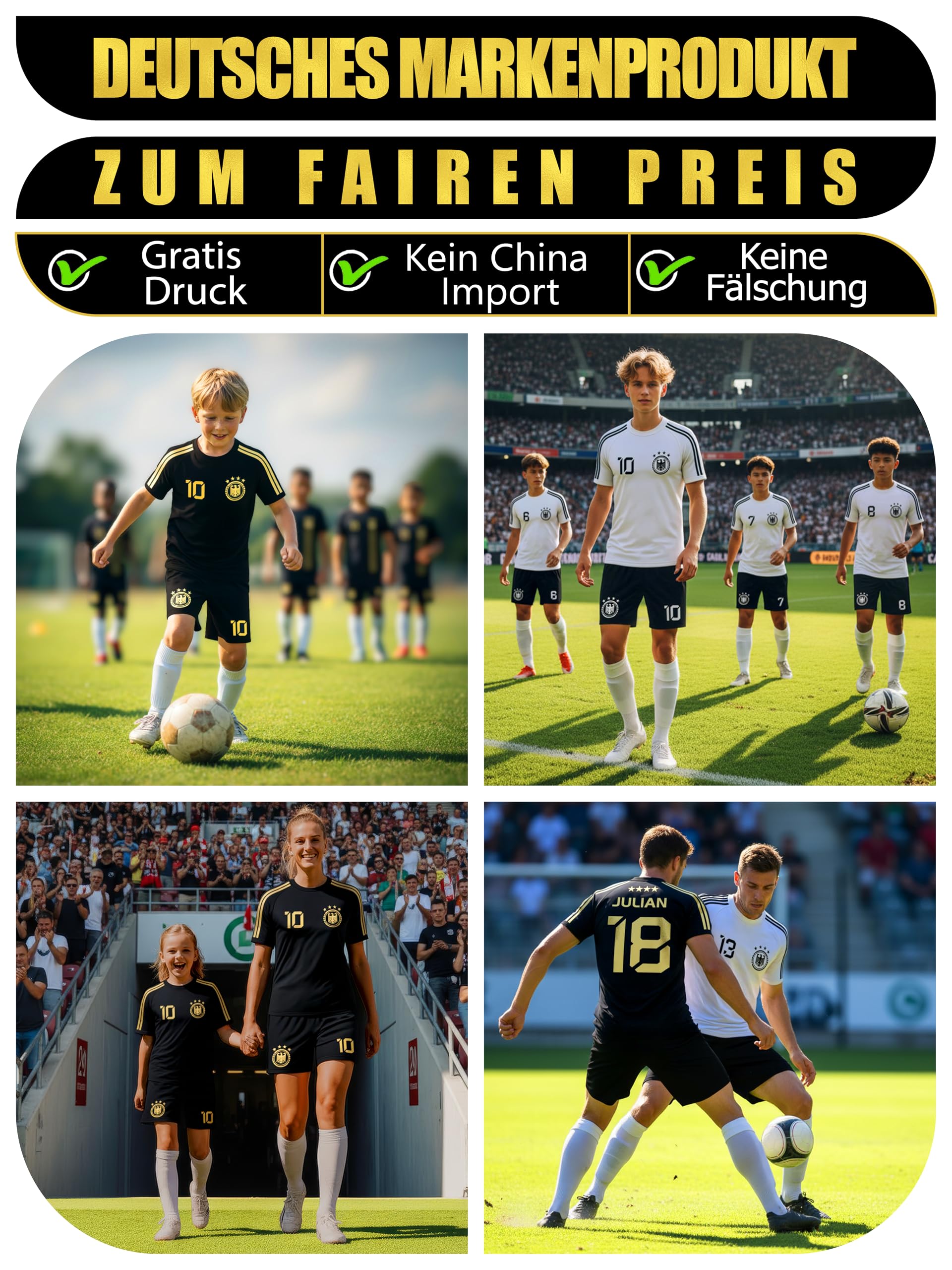 Deutschland Trikot Kinder Herren Damen WM 2026 Fussball Geschenke Jungen Coole Sachen für Jungs Fußball Trainingsanzug Tshirt EM Shirt geschenk junge 10 jahre Fußballtrikot Mädchen Set IIIII20Fo7IIIII
