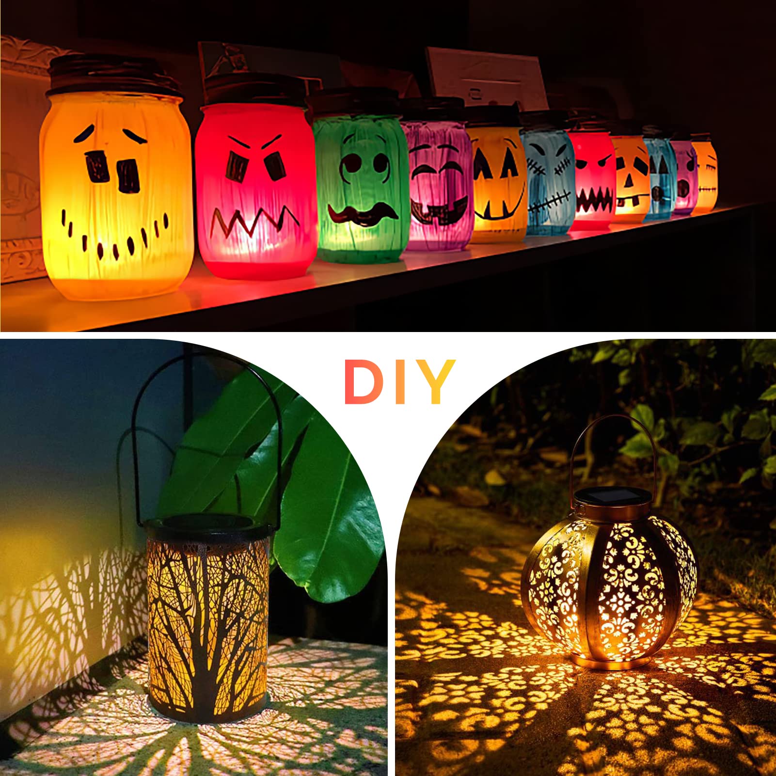4 Pezzi Luci Solari Di Ricambio Da 8 Cm – Kit Impermeabile Con Pannello E LED Caldo Per Lanterne Da Giardino - 6