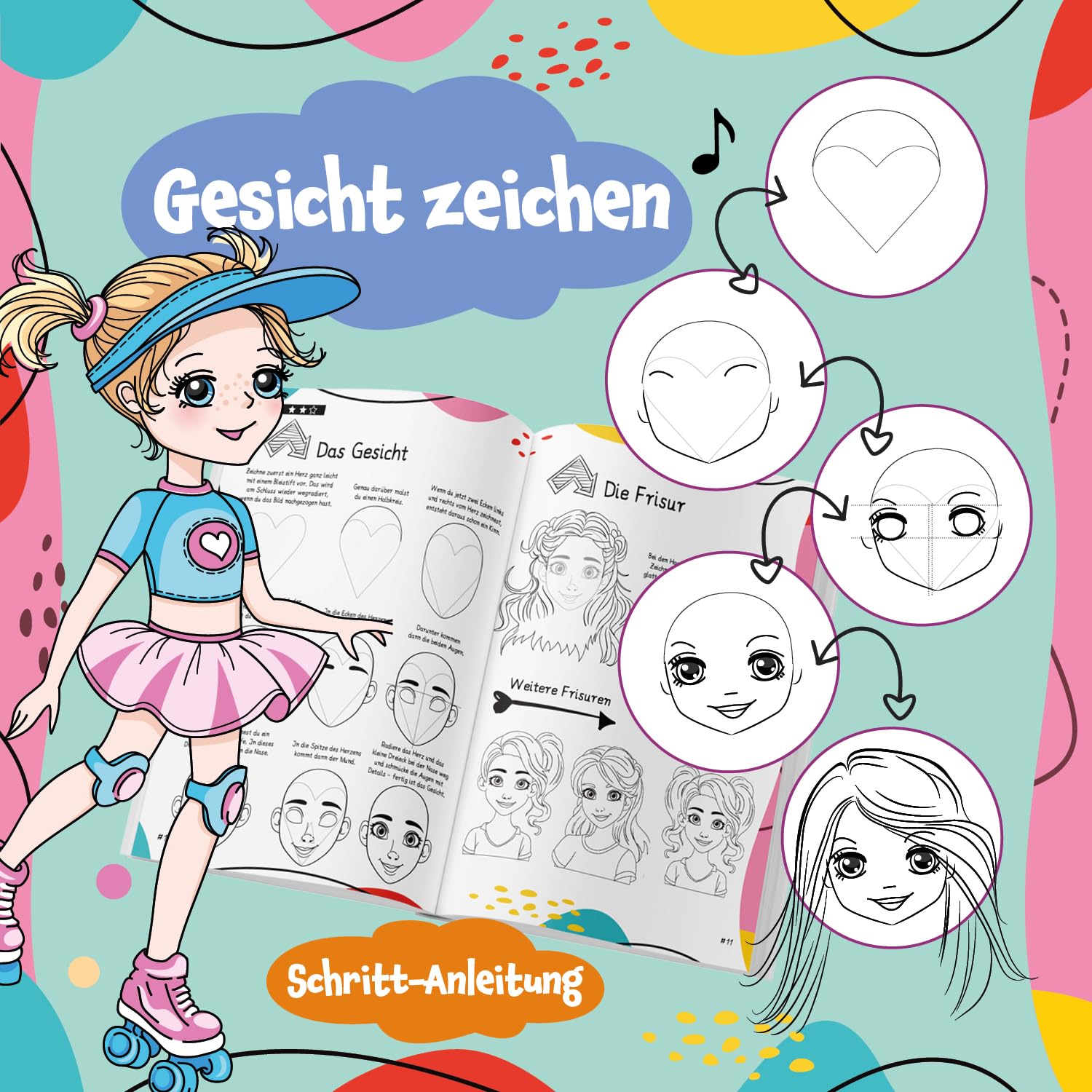 Zeichnen lernen für Kinder ab 8 Jahren | Geschenk für Mädchen: Zeichne süße Mädchen, style sie mit coolen Outfits – finde deinen eigenen Style und hab Spaß!