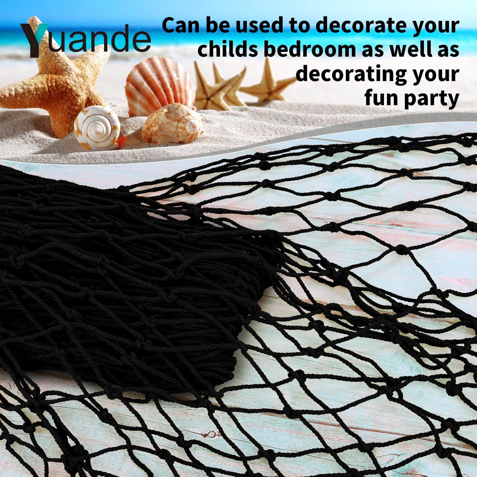 Amazon.com: Decorative Fishing Net 5x10 ft,YuanDe 2 Pack Large Black Picture Fish Net, Wall Photo Hanging Fishnet for Nautical Mermaid Pirate Ocean Themed Hawaii Beach Under The Sea Party Decorations : Sports Amazon.com: Decorative Fishing Net 5x10 ft,YuanDe 2 Pack Large Black Picture Fish Net, Wall Photo Hanging Fishnet for Nautical Mermaid Pirate Ocean Themed Hawaii Beach Under The Sea Party Decorations : Sports