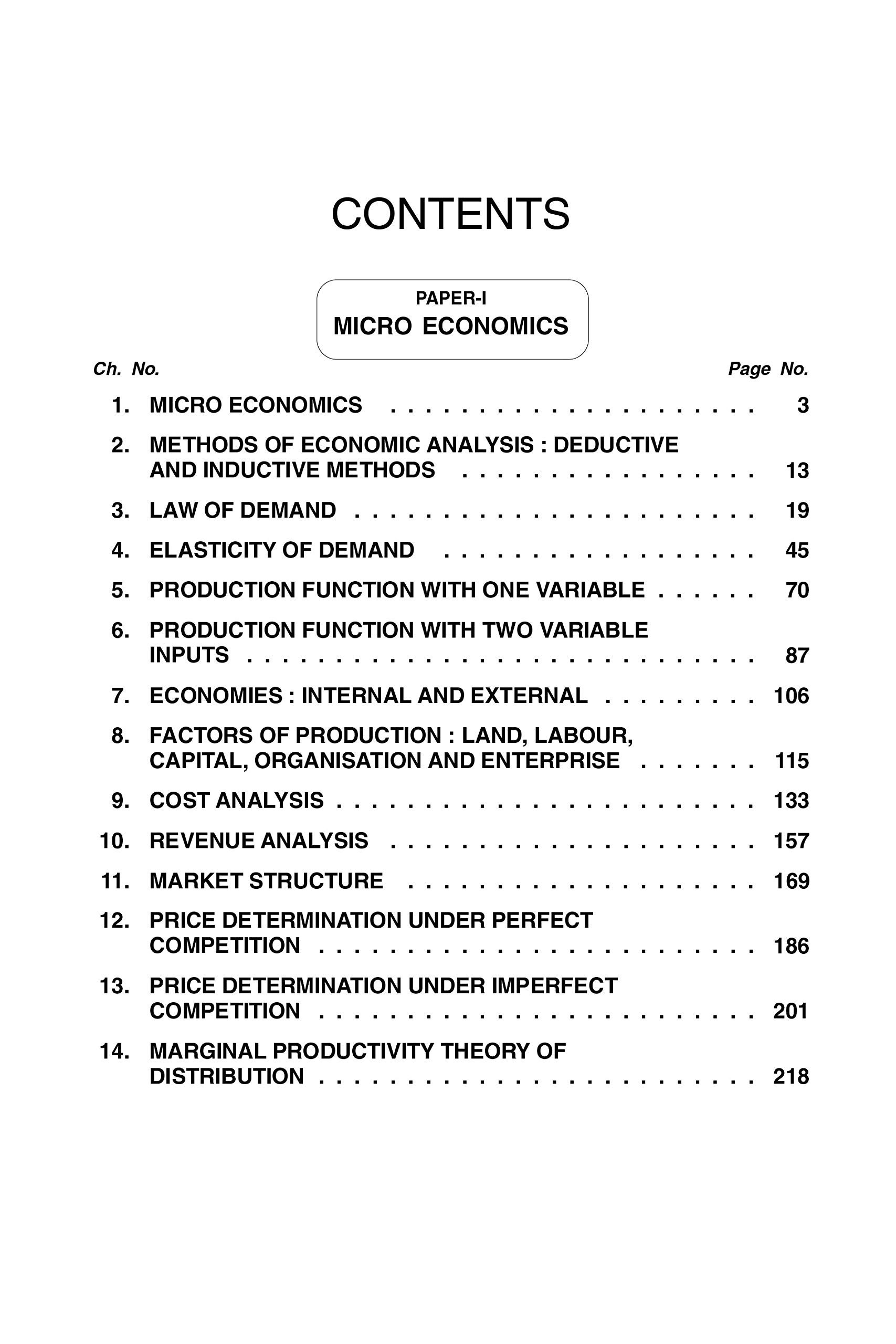 Economics Micro and Macro For B.Com I Year of Various Universities 2