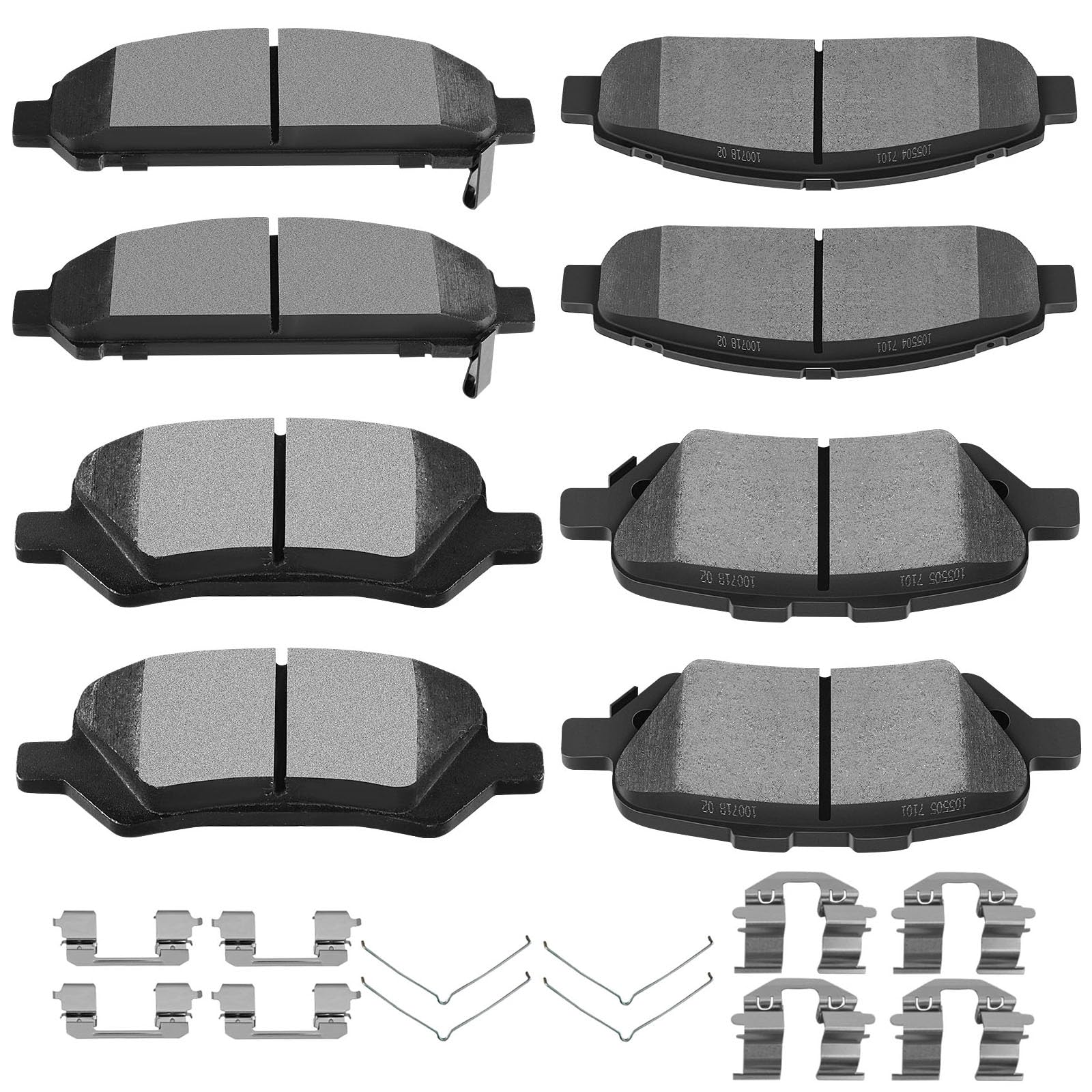 SCITOO D1401 D1402 Front Rear Ceramic Brake Pads Sets Fit For Toyota Venza 2009-2016