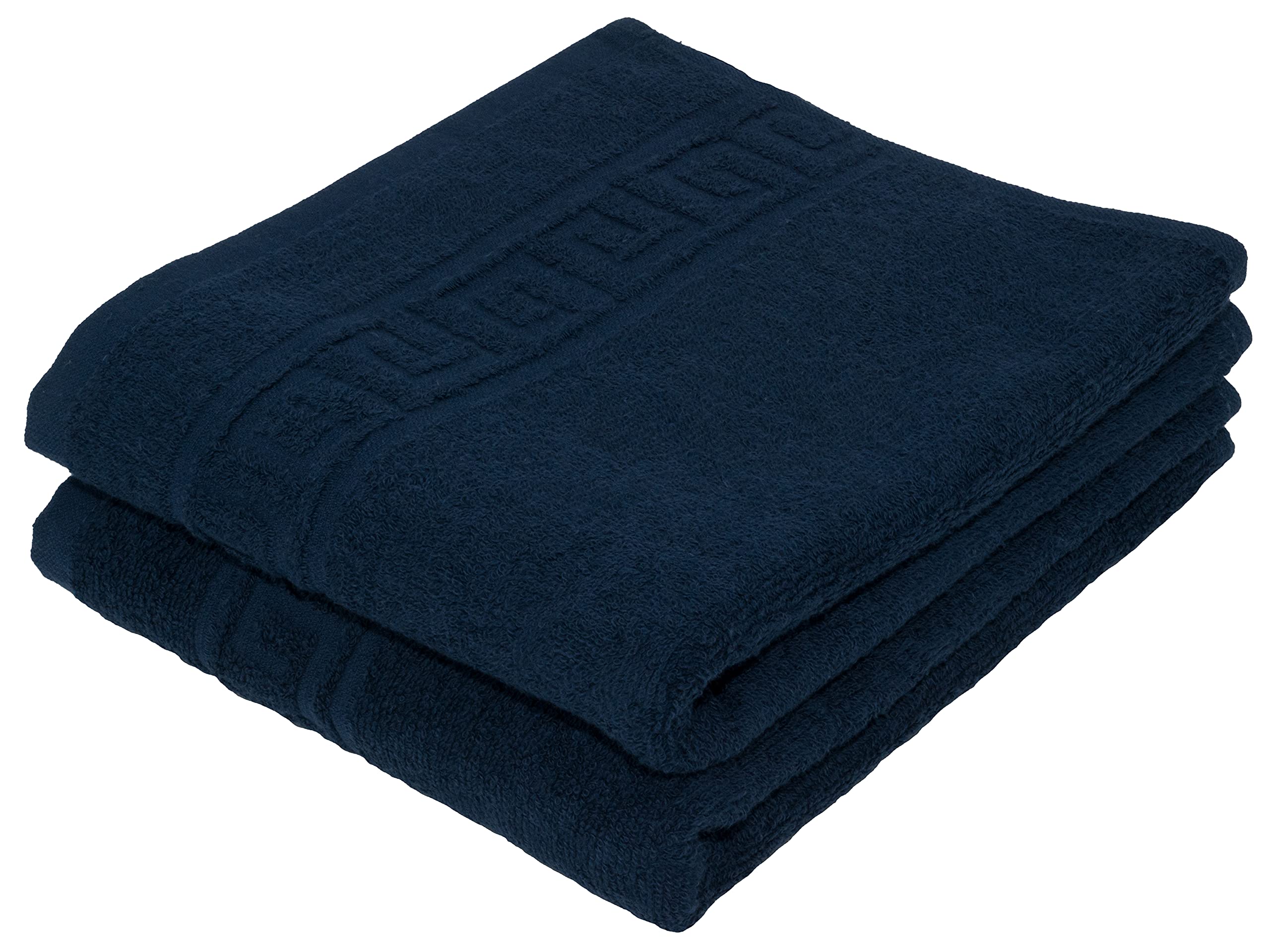 LIGHT TURQUOISE 2 X BATH TOWELS SET, 70X140 LARGE SIZE 100% NATURAL COTTON 500 GSM THICK ABSORBENT TOWEL, HOTEL QUALITY RINGSPUN — view 48