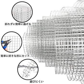 Amazon | ネズミ 駆除 防鼠金網 線径0.8mm 網目6mm 錆びない