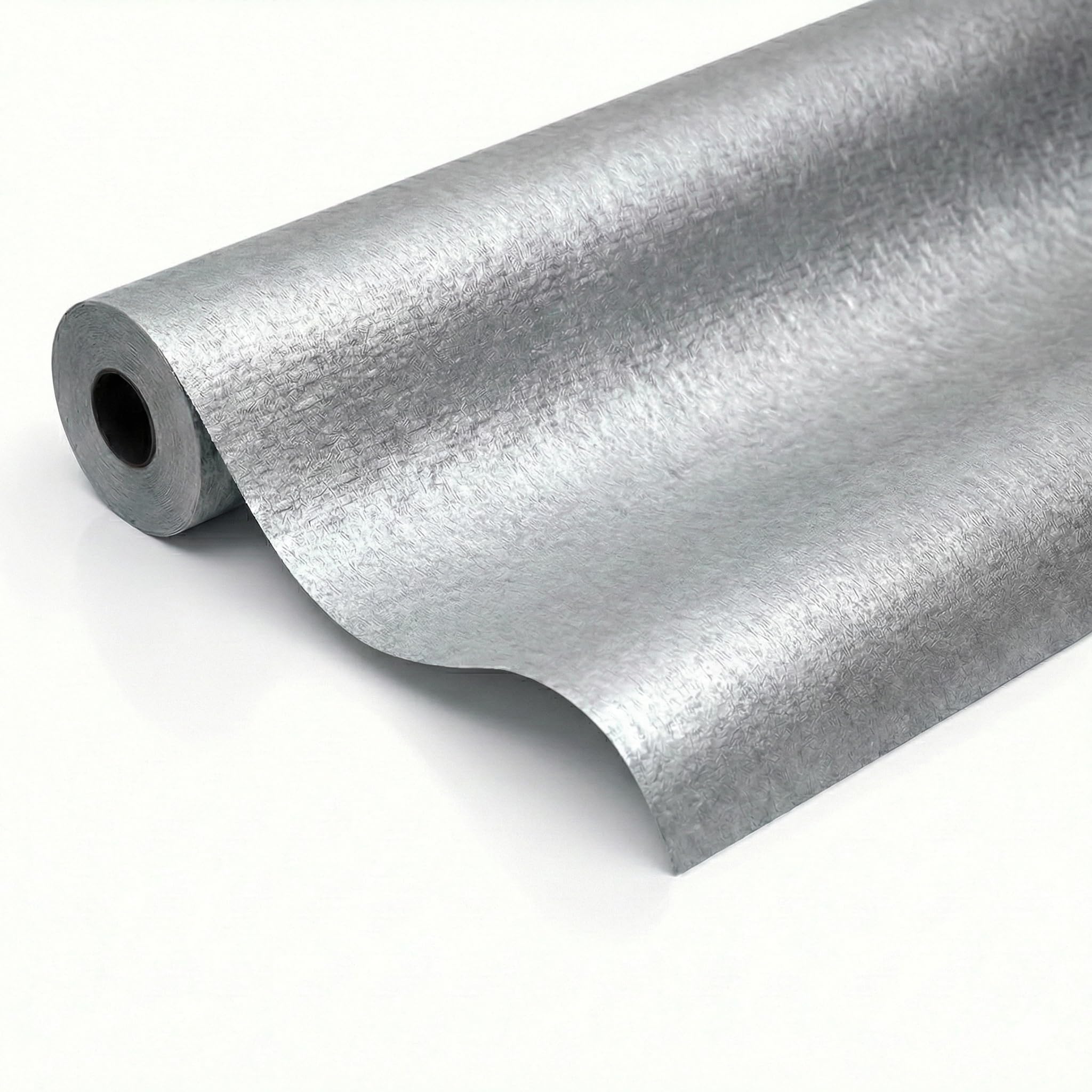 Venuscello® Embossed Paper Banquet Roll 8m x 1.2m Disposable Eco-Friendly Water & Tear-Resistant Tablecloth For Table Cover Wedding Birthday Parties Catering Restaurant (Silver) — image 1