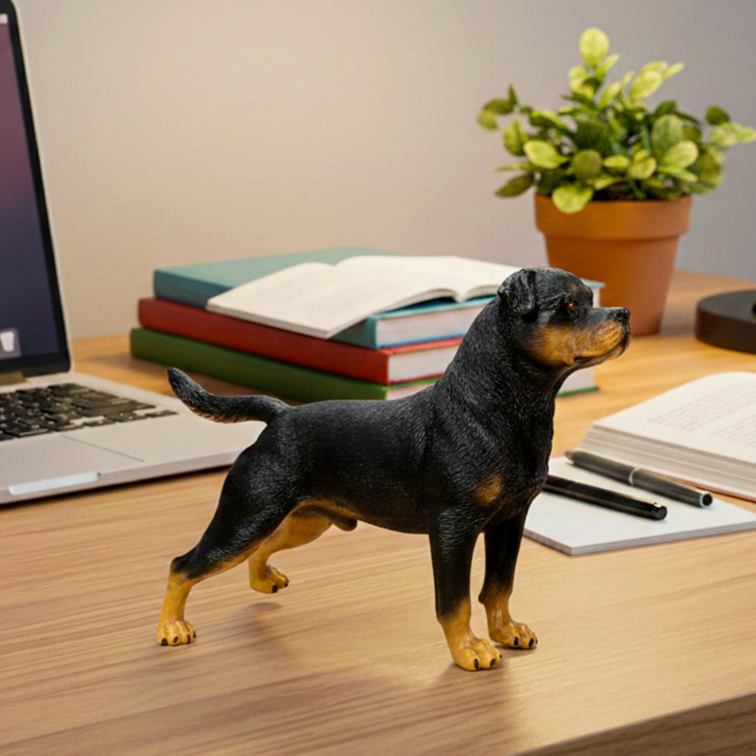 【FUBU ROTTWEILER】フィギュア 4体セット Amazon.com: Rottweiler Statues Figurines - Realistic Dog Figurine