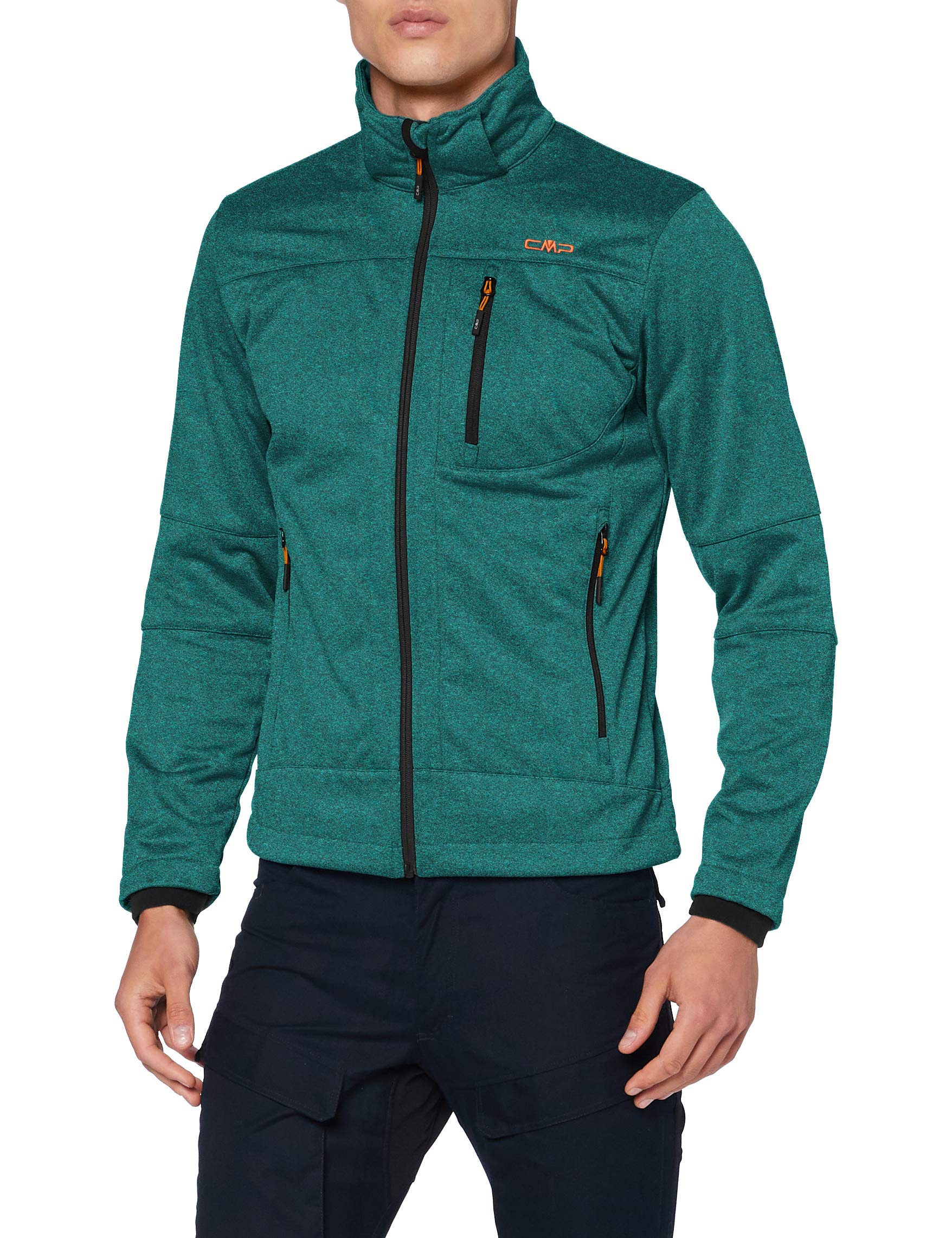 CMP Softshell Jacket Mélange With Climaprotect Technology Wp 7.000 Men's Softshell Jacket, mens, Softshell Jacket, 3A01787N-M, Irish Mel.-oil, 60
