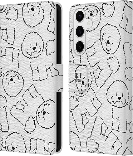 Miniatura 7 de Head Case Designs Chow Chow Dog Breed Patterns 4 Leather Book Wallet Case Cover Compatible with Samsung Galaxy S24+ 5G