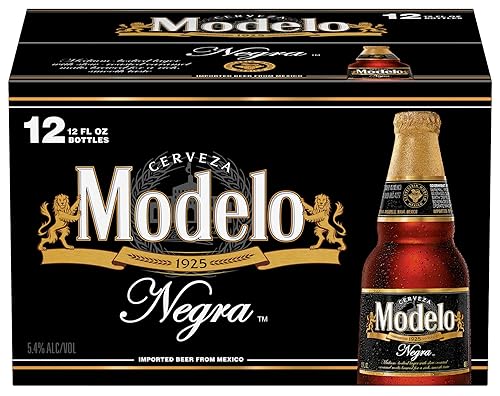 Miniatura 12 de Modelo Cerveza Negra, paquete de 12, botellas de 12 onzas, 5.4% ABV