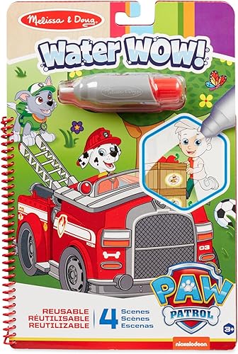 Melissa & Doug PAW Patrol Water Wow! Marshall Water Reveal Travel Book Activity Pad | 3+ | Regalo para niño o niña