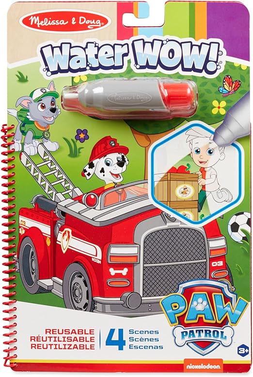 Melissa & Doug PAW Patrol Water Wow! Marshall Water Reveal Travel Book Activity Pad | 3+ | Gift for Boy or Girl