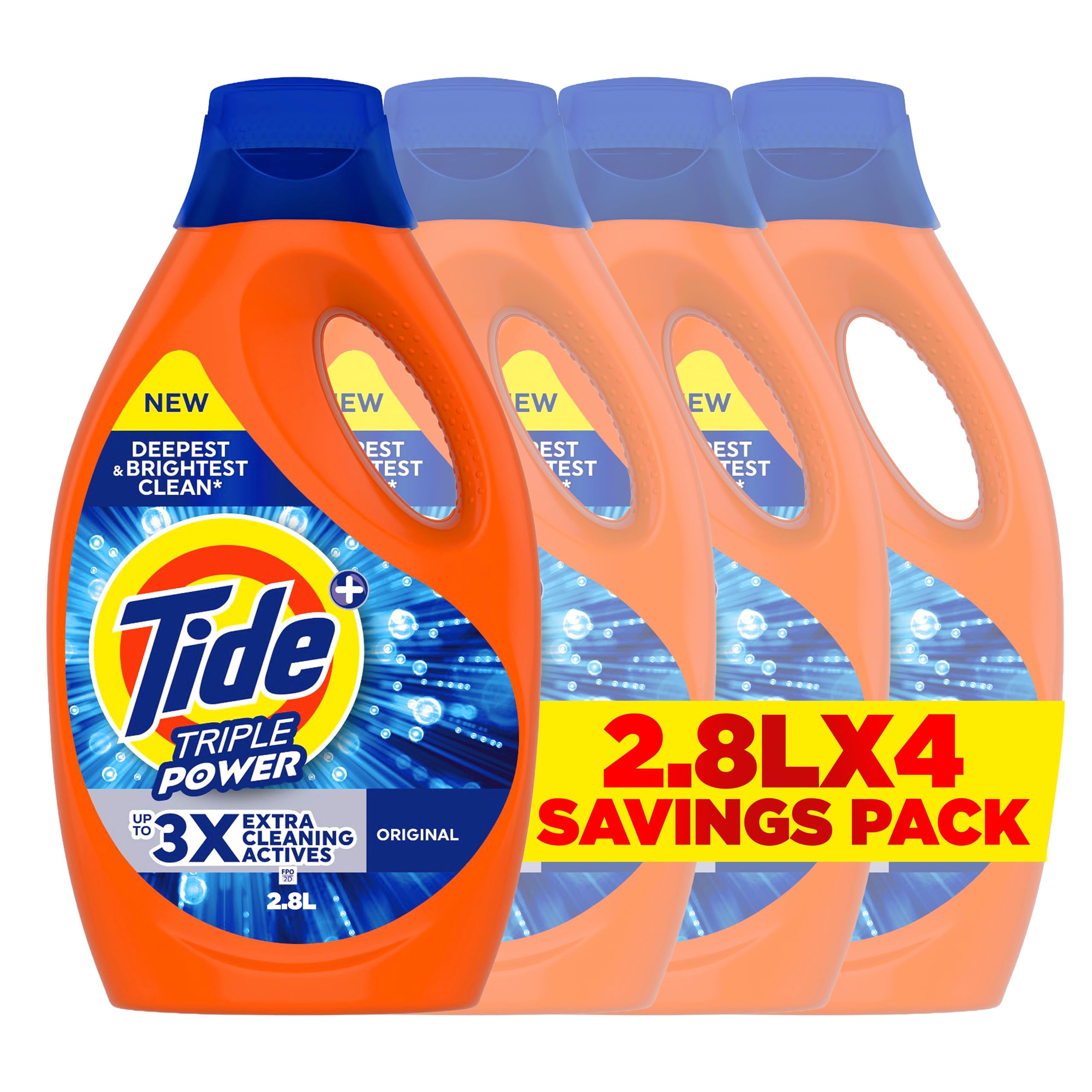 Triple Power Original Liquid Detergent 2.8L x 4, Case Pack