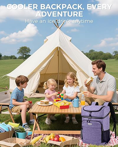 Miniatura 9 de BAGLHER Mochila Nevera Térmica Ligera Aislada - 30 Latas, A Prueba de Fugas para Almuerzo, Picnic, Senderismo, Viajes de Campamento Núcleo