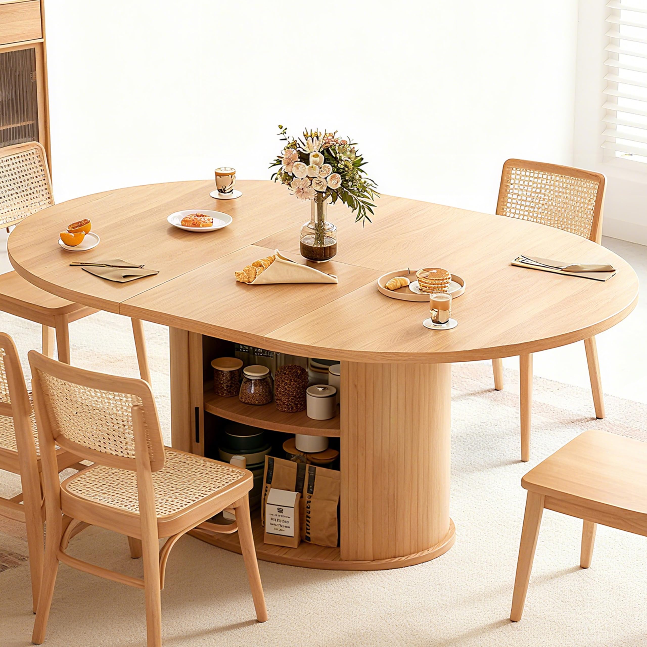 Wildhome Extendable Round Dining Table