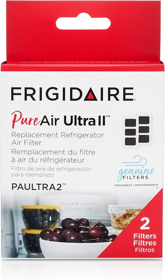 Frigidaire PAULTRAII2PK PAULTRA2 Pure Air Ultra II 2 Pack Air Filter, 3.8 x 1.8, 2 Count