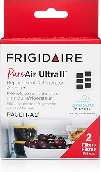 Frigidaire PAULTRAII2PK PAULTRA2 Pure Air Ultra II 2 Pack Air Filter, 3.8 x 1.8, 2 Count
