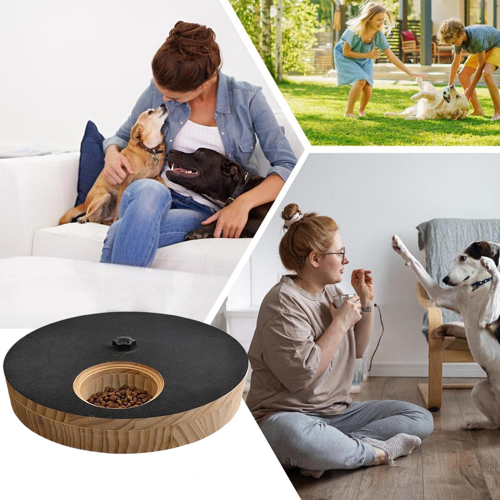 Hundenägel-Kratzbrett Mit Leckerlibox Welpen-Krallenspielzeug-Kratzer mit | Interaktives Hundekratzbrett für Zuhause, Garten, draußen, drinnen, auf Reisen, Möbelschutz, Training und g