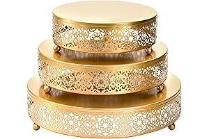 Hedume 3 Pack Cake Stands Create an Eye-Catching Party Display
