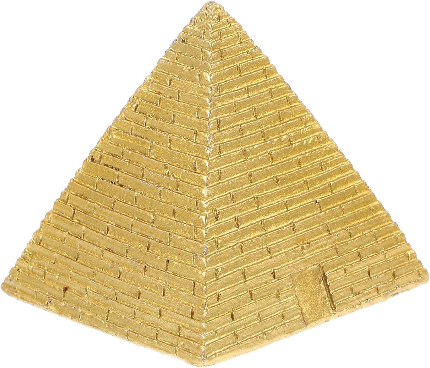 NOLITOY Egyptian Pyramid Model Small Pyramid Figurine Resin Mini Decoration for Bookshelf Cabinet Desktop Decor Home Office School 2.08 in