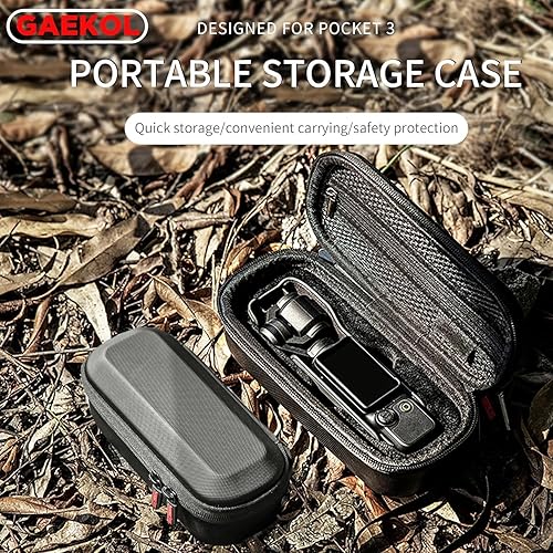 Miniatura 2 de Funda de transporte para DJI Osmo Pocket 3, película protectora de lente de pantalla para DJI Osmo Pocket 3, bolsa rígida de almacenamiento de