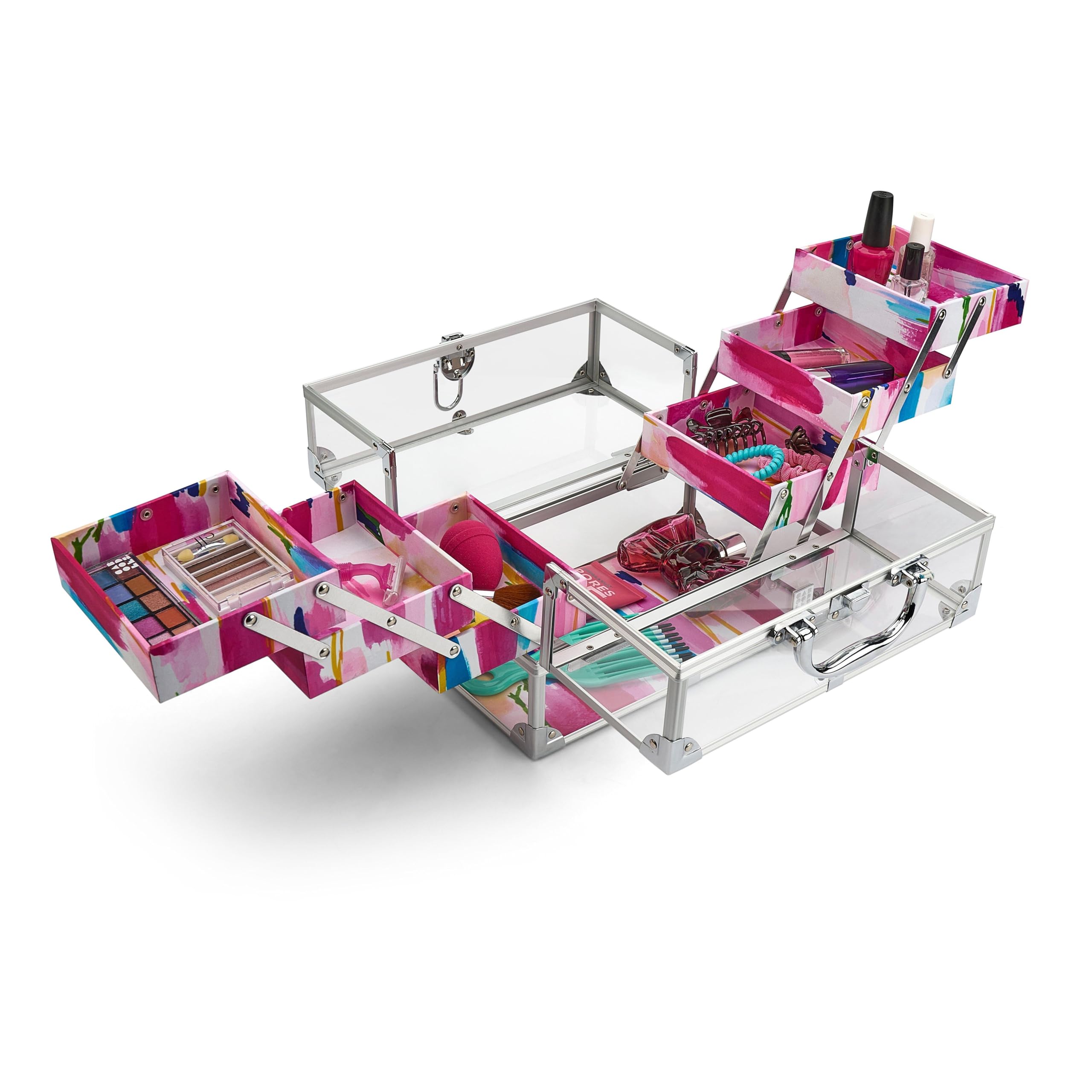 Amazon.com : Caboodles Neat Freak Train Case, Watercolor | 6-Tray