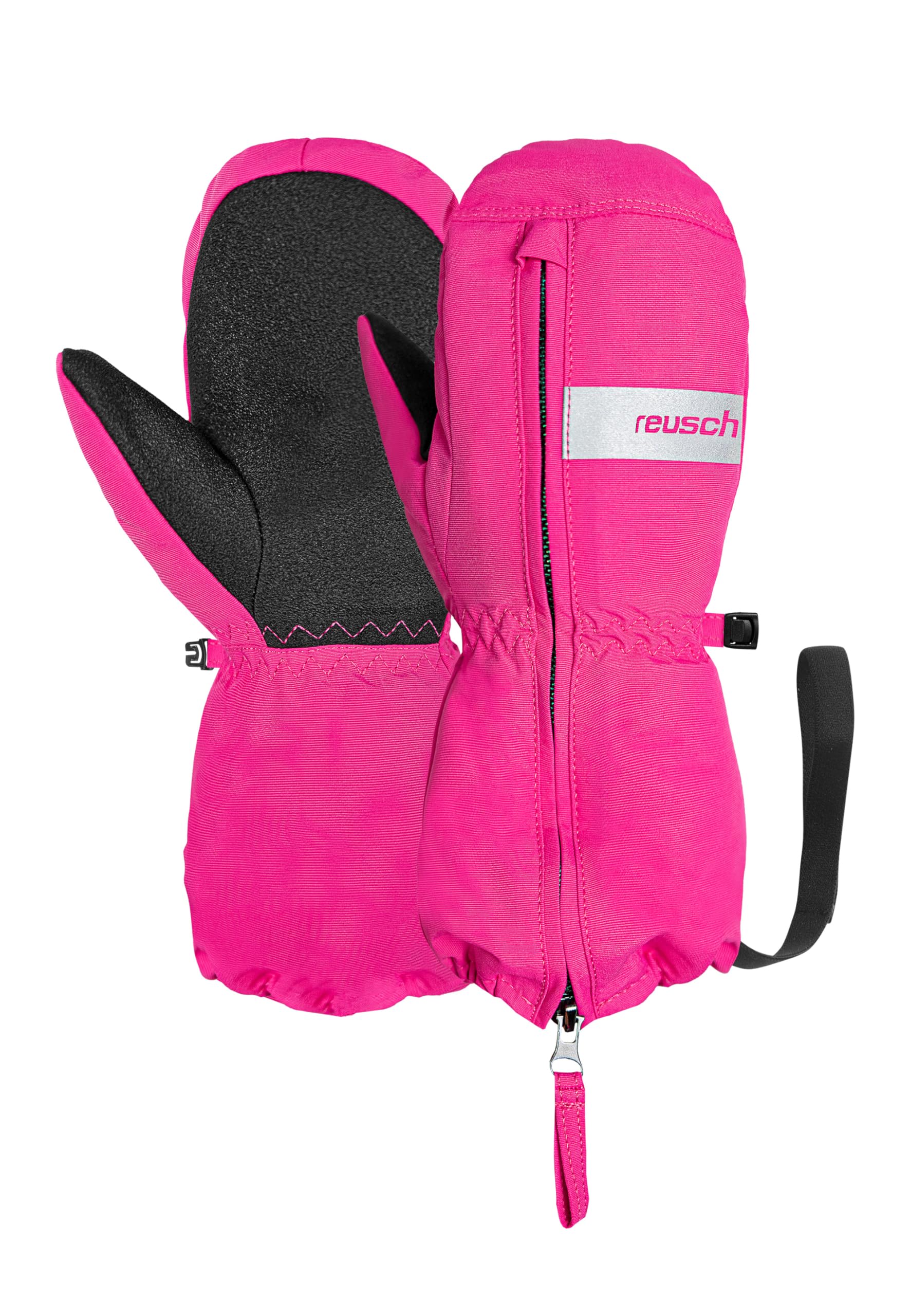 Reusch Moritz Mitten warme, Winddichte und atmungsaktive Fäustlinge Fausthandschuhe Winterhandschuhe für Babys Kleinkinder Mädchen und Jungen mit praktischem Reißverschluss
