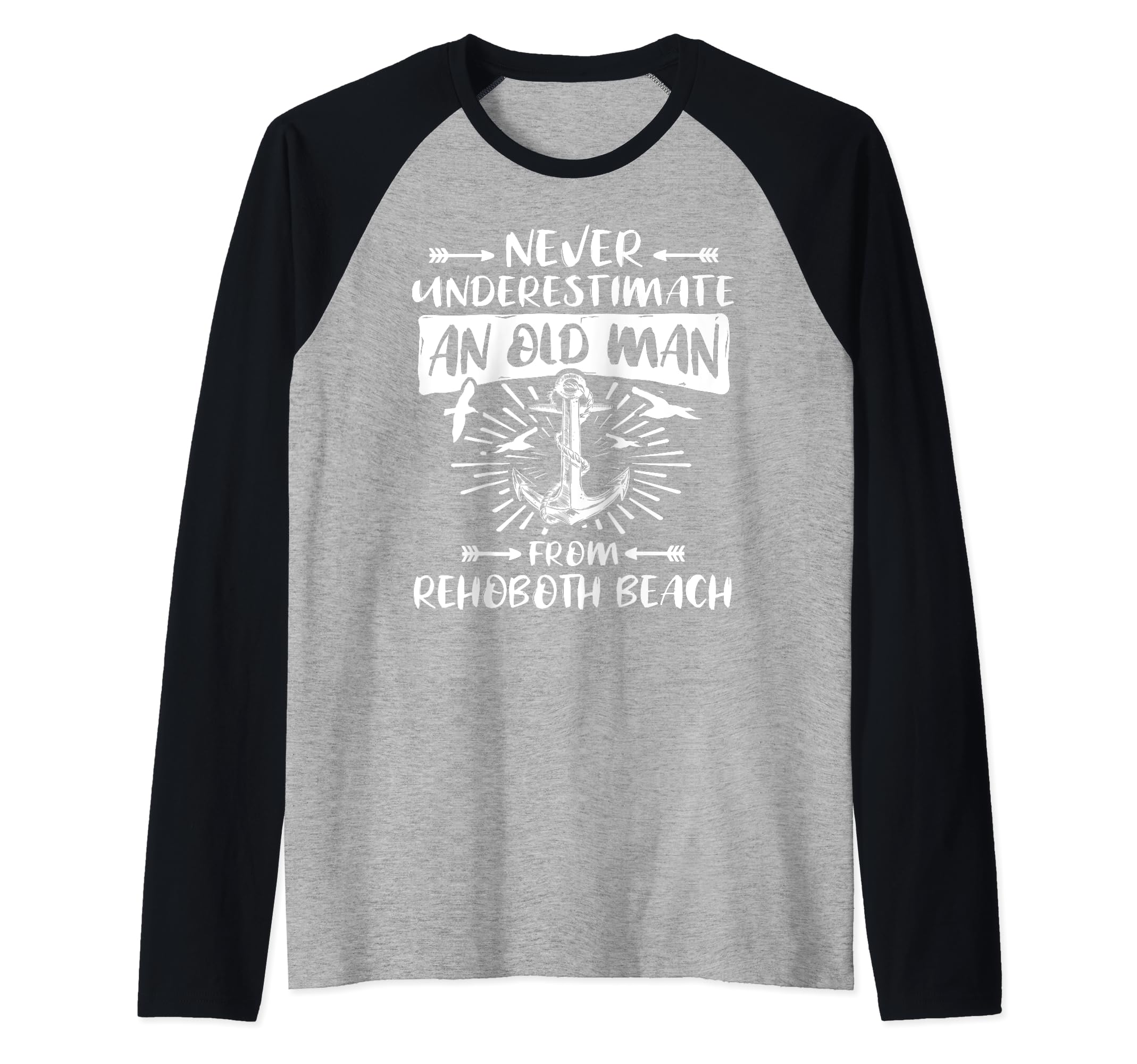 Rehoboth Beach Raglan Baseball Tee