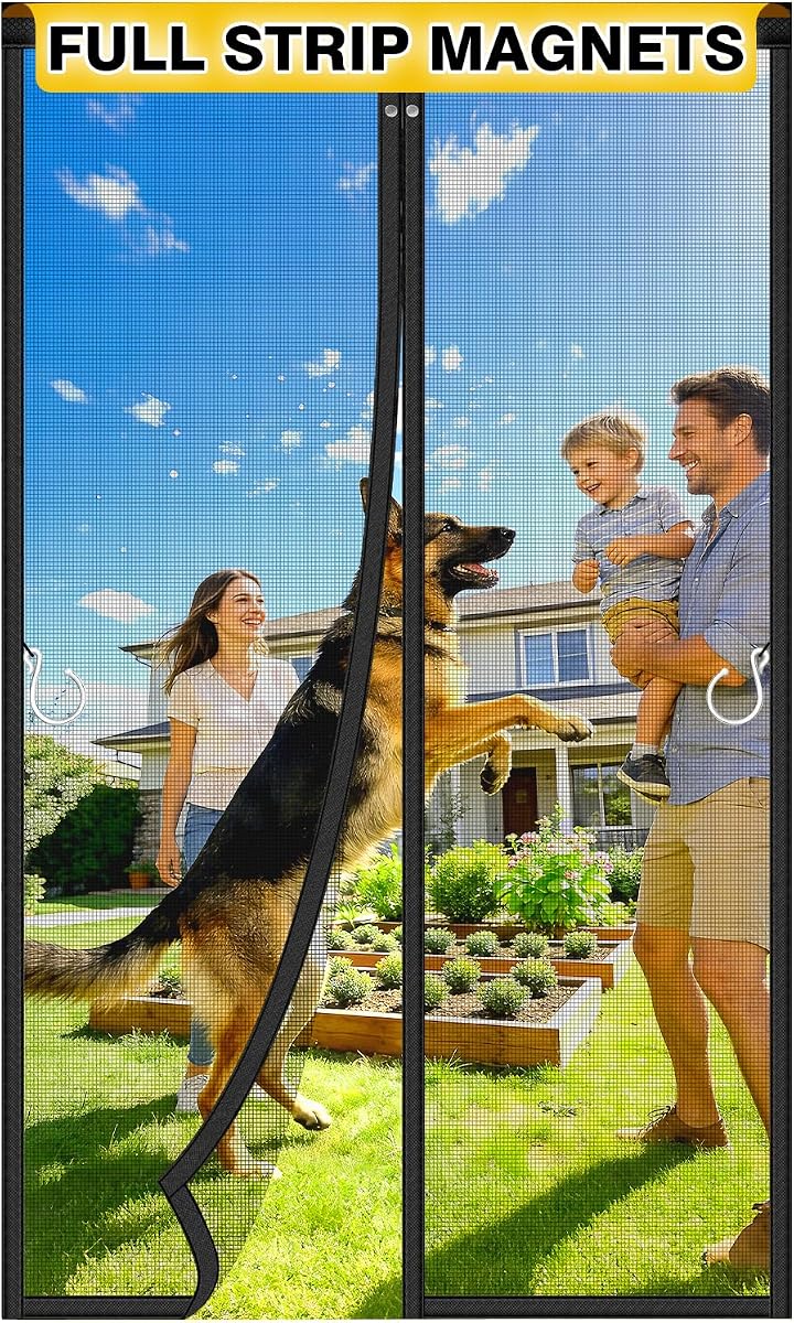 HOFUDON Upgraded Magnetic Screen Door