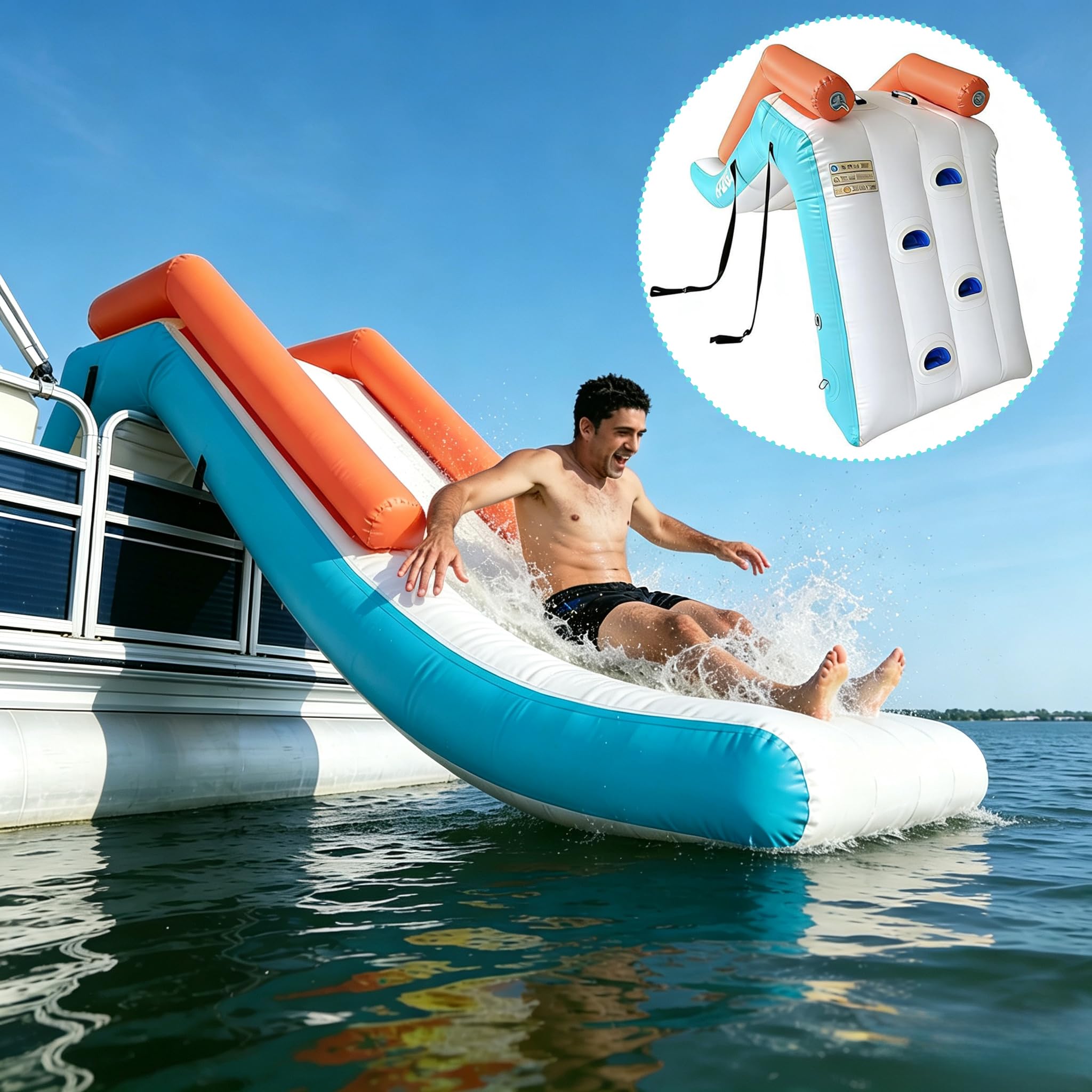 Photo 1 of HPZIGD Inflatable Pontoon Slide
