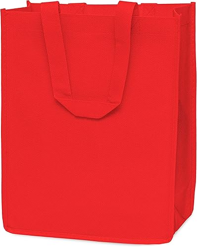 Miniatura 6 de ZENPAC Bolsas de regalo de tela reutilizables de color rojo mediano para regalos de Navidad, pequeñas empresas, boutiqes, vacaciones, San Valentín,