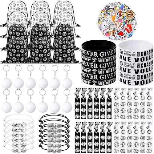Equsion 122 Pcs Volleyball Gifts Volleyball Party Favors Set Include