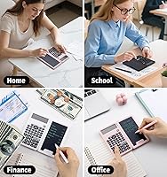 Vista 7 de Calculadoras científicas para estudiantes, calculadoras de escritorio para oficina, 240 funciones de cálculo, calculadora pequeña con bloc de notas