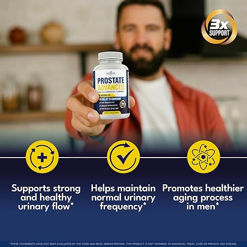 Miniatura 4 de NEW AGE Suplemento avanzado de próstata para hombres  Reduce los viajes al baño, promueve el sueño, apoya la salud y el vaciado de la vejiga