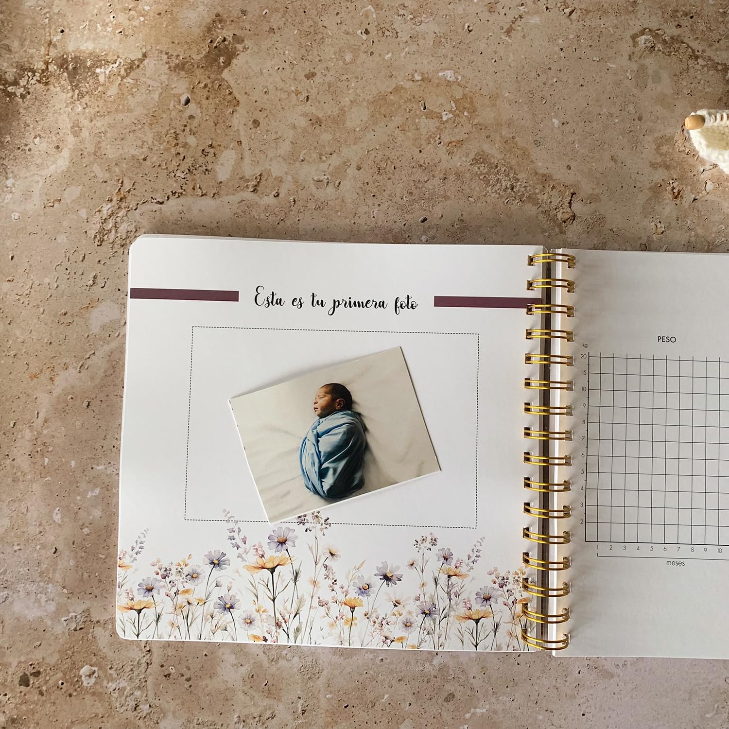 SUSIKO - Diario de Embarazo 'Y Aquí Comienza Nuestra Historia' | Diseñado con Cariño para Acompañarte en todo Momento | Un Tesoro para Fotos, Notas y Recuerdos | Regalo Ideal para Futuras Mamás