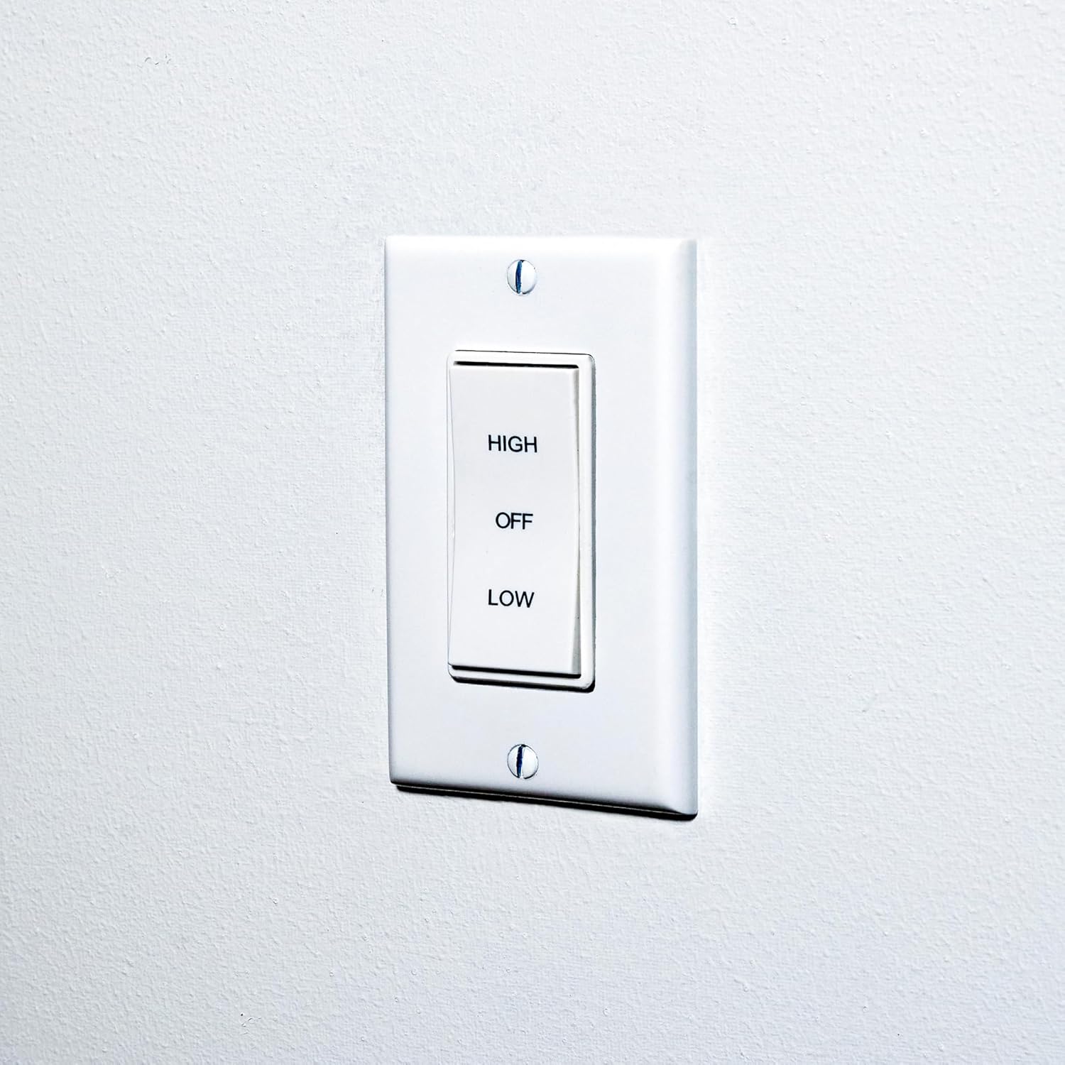 GAF Master Flow Speed Fan Control Switch for Whole House Fans - Control Low/High Speed & Off, 12-Hour Timer Compatible, Easy Installation
