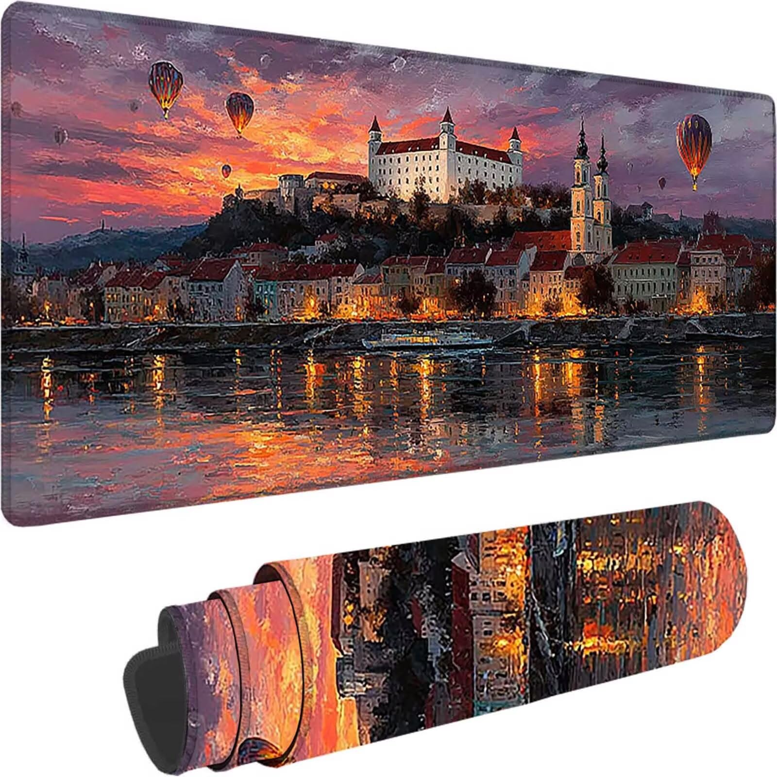Szara podkładka pod mysz do gier, duża podkładka pod mysz XXL 1500x800x3 mm, podkładka pod mysz do klawiatury i biura, akcesoria do gier, antypoślizgowa, poprawia precyzję i szybkość dla gracza l-8373