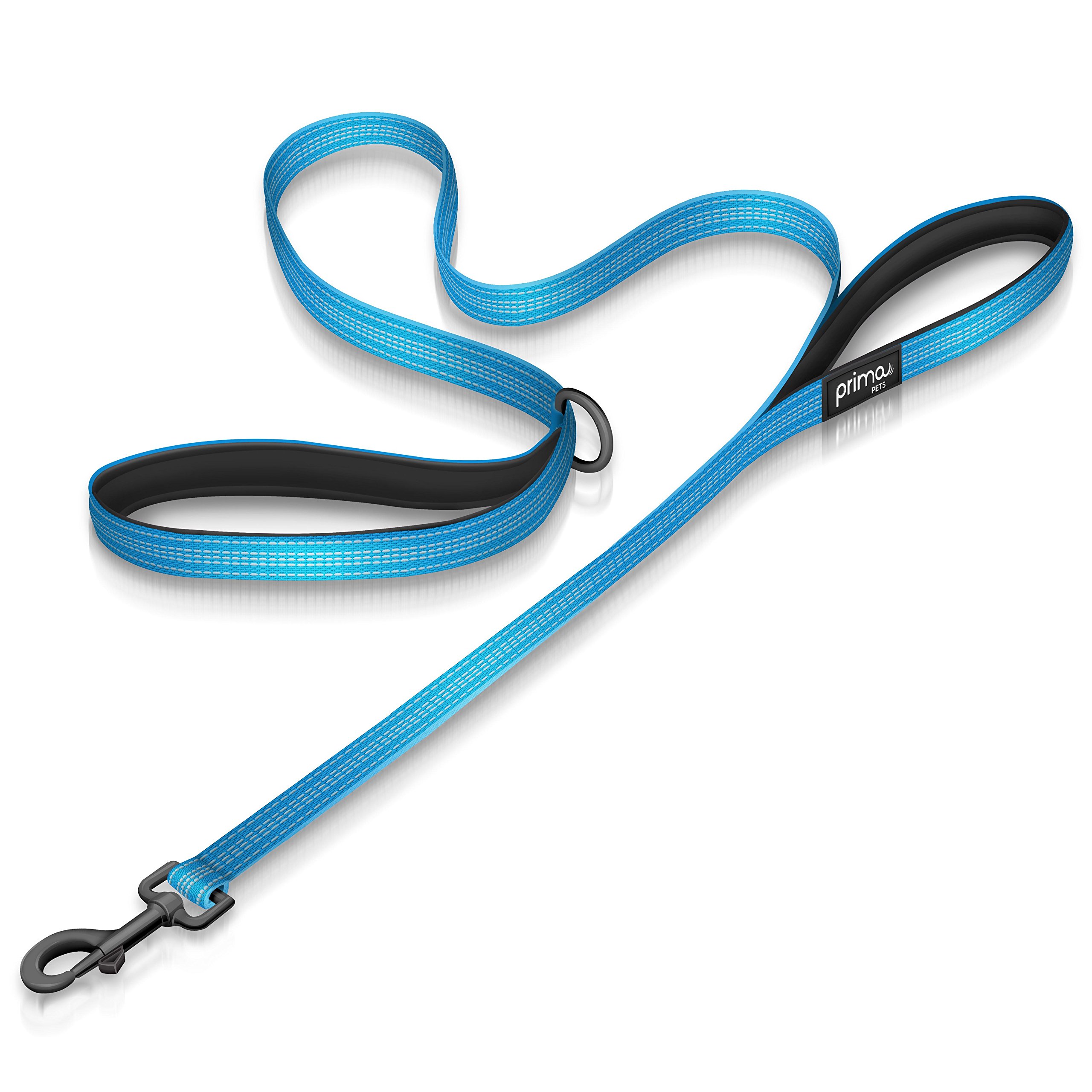 Prima Pets Reflective 4 Feet Nylon Leash with Double Handles